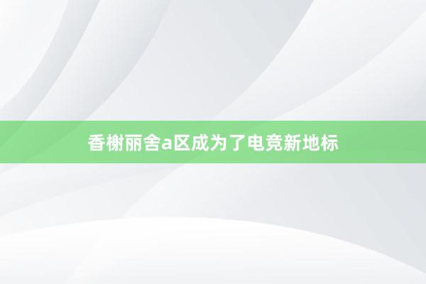 香榭丽舍a区成为了电竞新地标